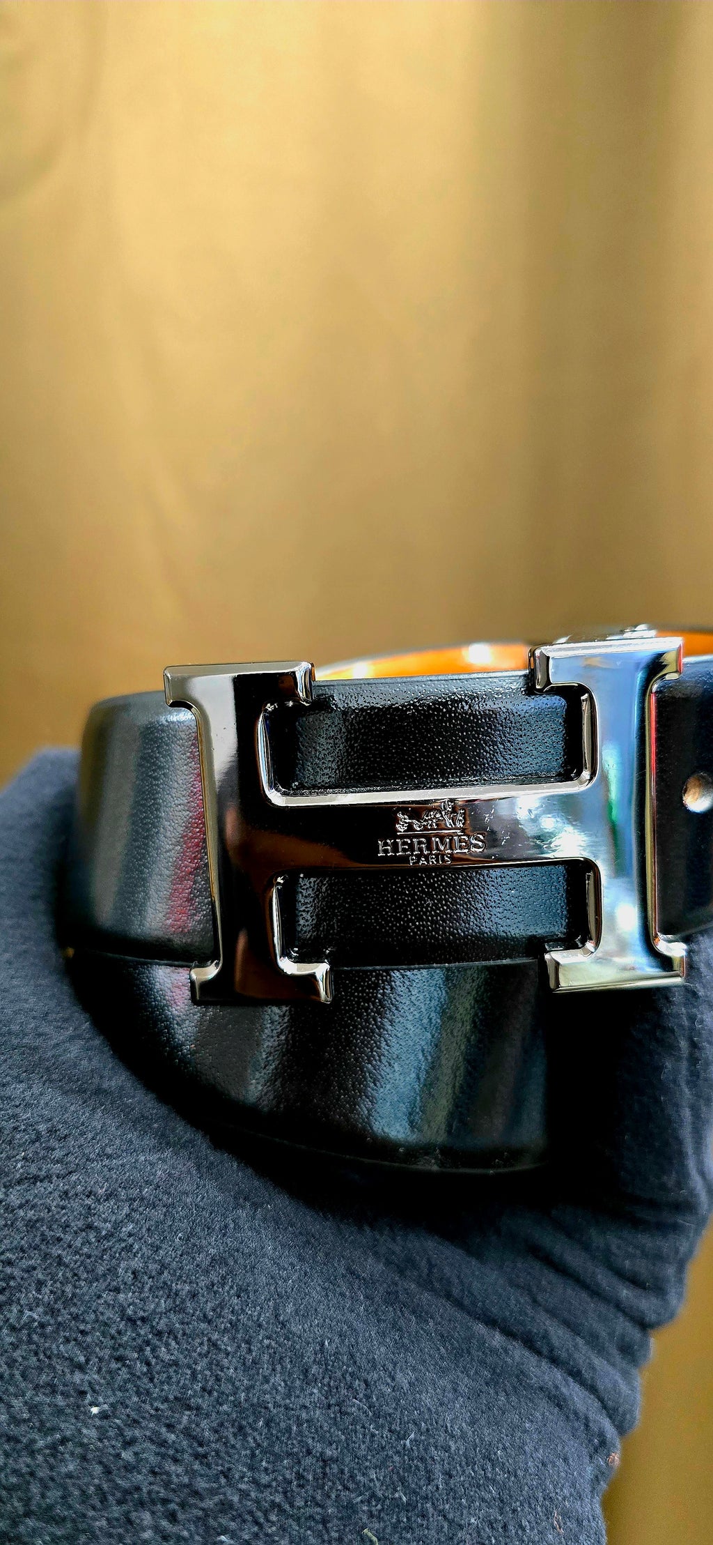 Premium Hermès Leather Belt