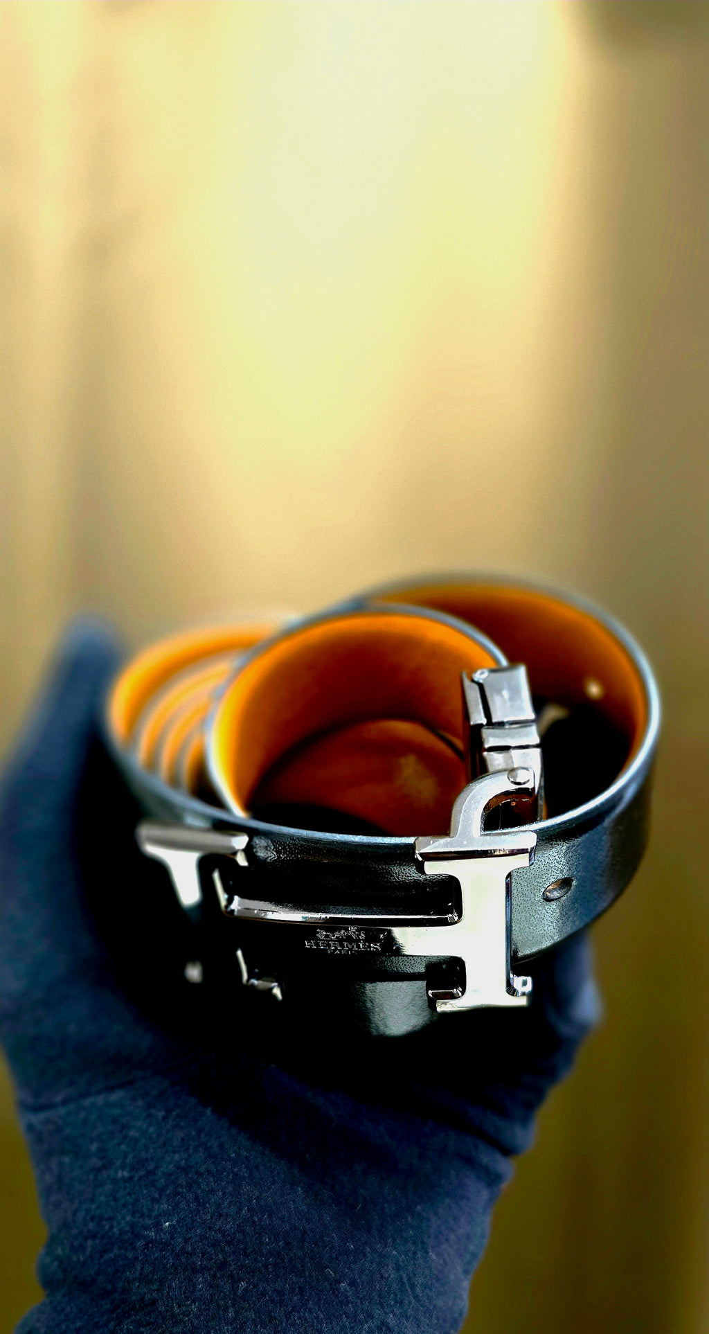 Premium Hermès Leather Belt