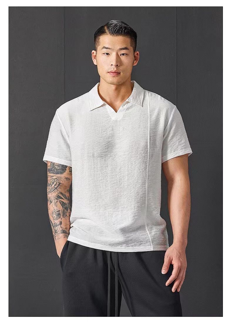 Premium Linen Blend T-Shirt – Imported from Taiwan