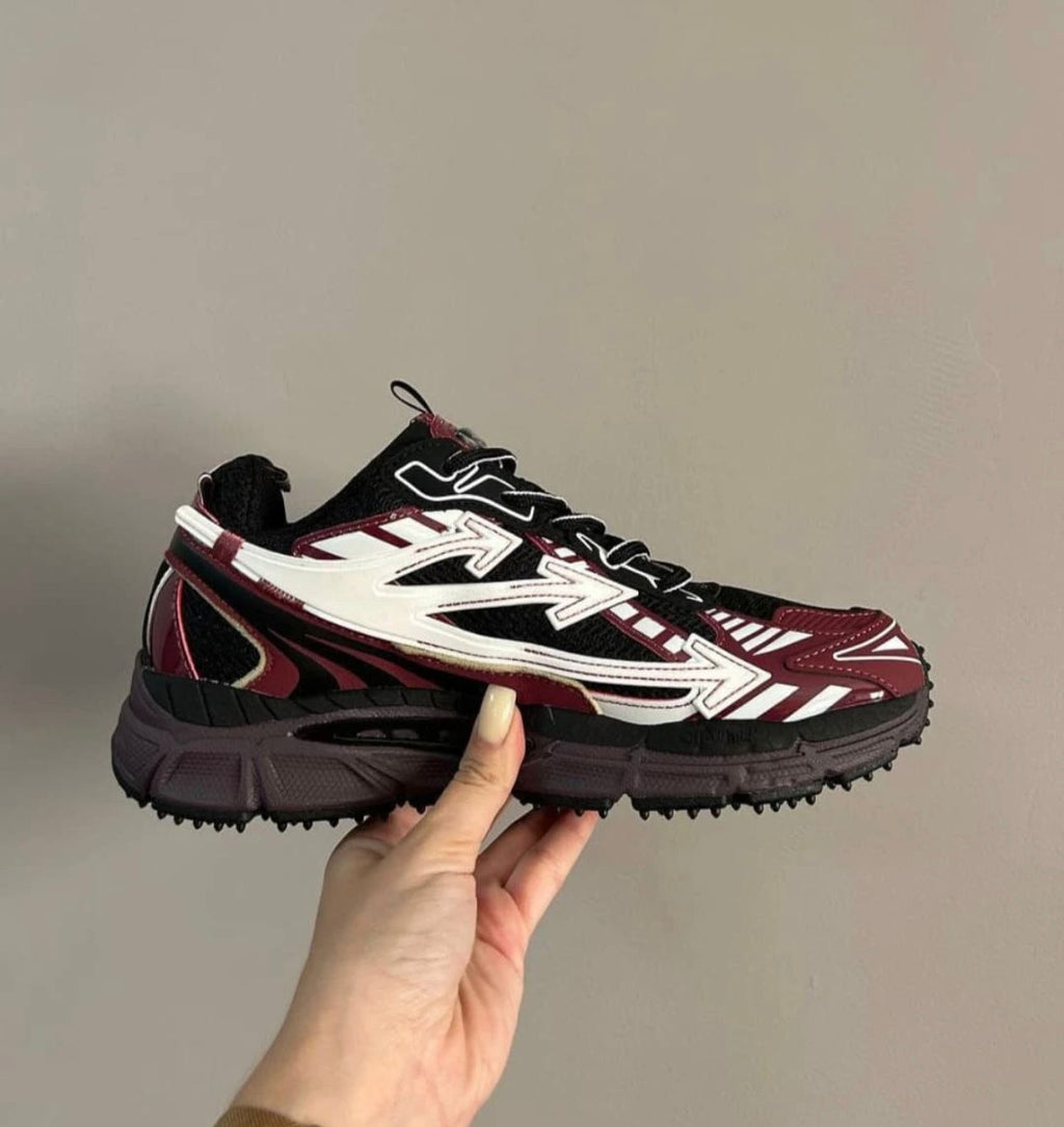 Off-White Back Burgundy Shoe.